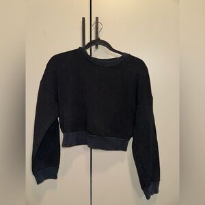 Reformation JEANS black Cropped Crewneck Size XS